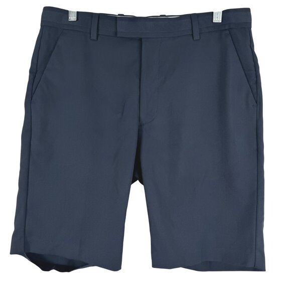 G/Fore Golf Shorts Mens Size 33 Navy Blue Solid Polyester Flawed SS-2087 - Picture 1 of 12
